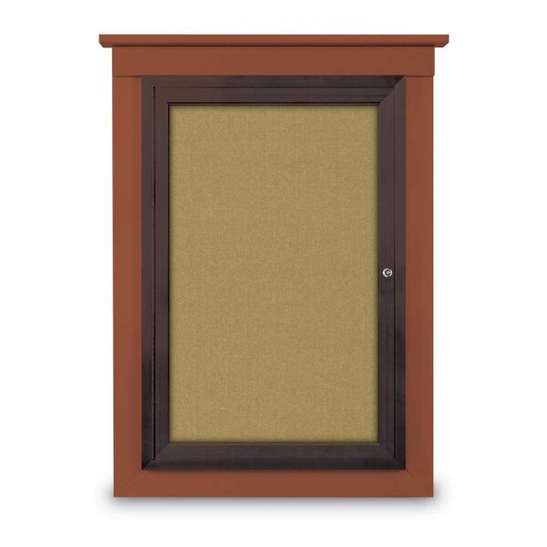 Single Door Enclosed Letterboard, 47"x36